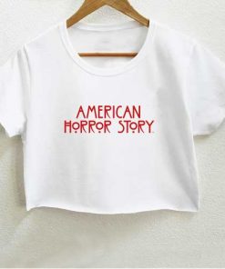american horror story crop shirt graphic print tee for women size S,M,L,XL,2XL fashionveroshop