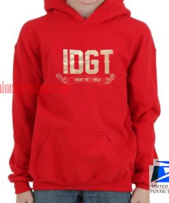 I Don't Get Tired Gold Logo hoodie