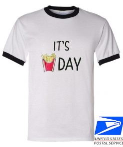 Unisex ringer tshirt-it's French day