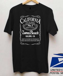 California Malibu Zuma Beach T shirt