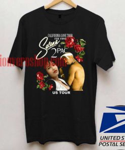 California Love Tour Selena Tupac T shirt