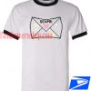 Unisex ringer tshirt - Notice Me Senpai