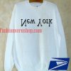 upside down new york Sweatshirt