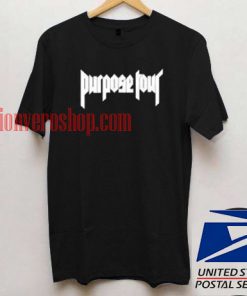 Purpose Tour Black T shirt