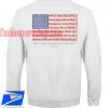 American Flag Back Print Sweatshirt