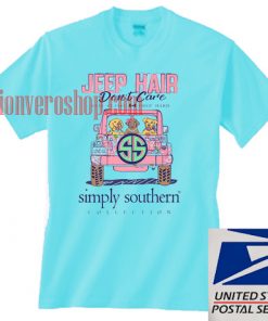 Jeep Hair Don't Care Simply Southern Unisex adult T shirt