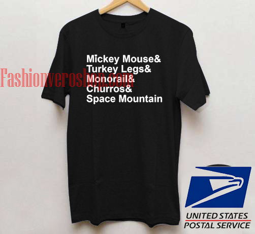 Mickey Mouse Turkey Legs Monorail T shirt