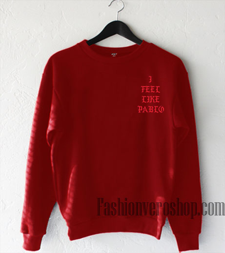 i feel like pablo red long sleeve