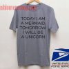 Today I Am A Mermaid Unisex adult T shirt