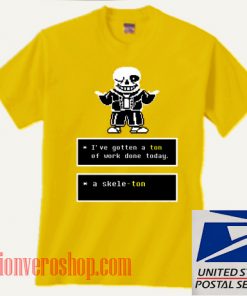 Skeleton Sans Puns Undertale Unisex adult T shirt