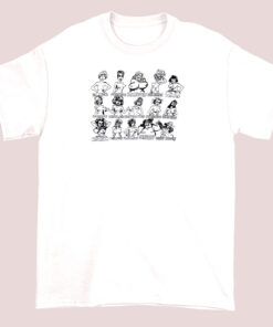 Vintage 90s unisex adult T-shirt featuring graphic designs related to breasts, with a retro and edgy style