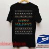 Happy Holigays Rainbow Gay & Lesbian Ugly Christmas Unisex adult T shirt