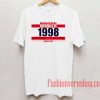 Brooklyn 1998 New York Unisex adult T shirt