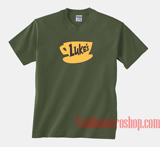 Lukes Logo Green Army Unisex adult T shirt