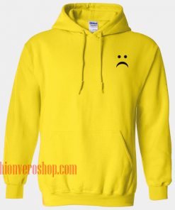 Sad Smiley Face HOODIE - Unisex Adult Clothing