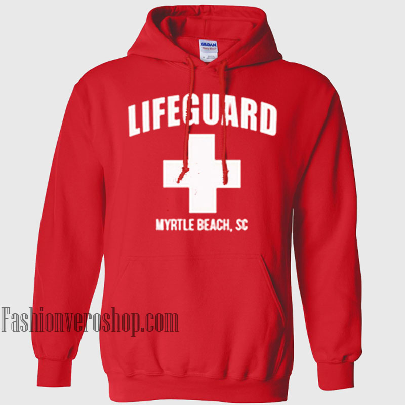 Lifeguard Myrtle Beach Sc HOODIE - Unisex Adult Clothing