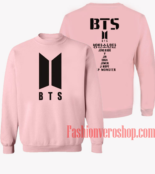 bts sweater pink