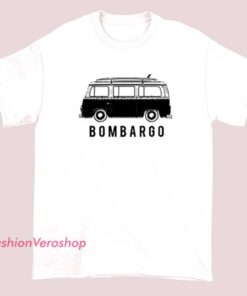 A unisex adult T-shirt featuring the Bombargo logo and branding, designed for casual wear with a comfortable fit.