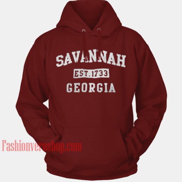 Savannah Est 1733 Georgia HOODIE - Unisex Adult Clothing