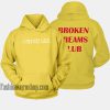 Broken Dreams Club Yellow HOODIE - Unisex Adult Clothing