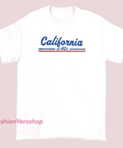 A unisex adult T-shirt featuring a vintage-style design celebrating California in the 1920s. The shirt displays nostalgic graphics and text that evoke the look and feel of California during the 1920s era.