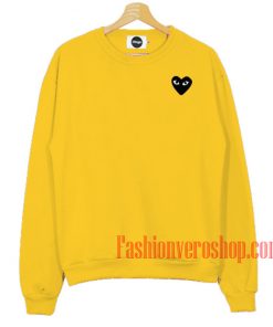 yellow comme des garcons hoodie