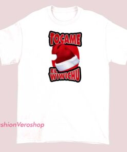 Unisex adult T-shirt featuring a playful graphic design related to 'Tócame el Wiwichu,' with vibrant colors and bold lettering