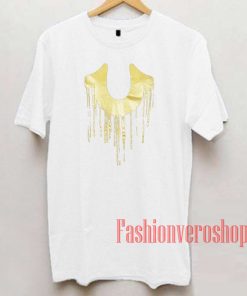 True Religion Gold Drip Unisex adult T shirt