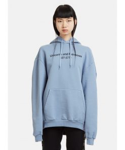 Unicorns and Rainbows 807 5779 Light Blue HOODIE Unisex Adult Clothing