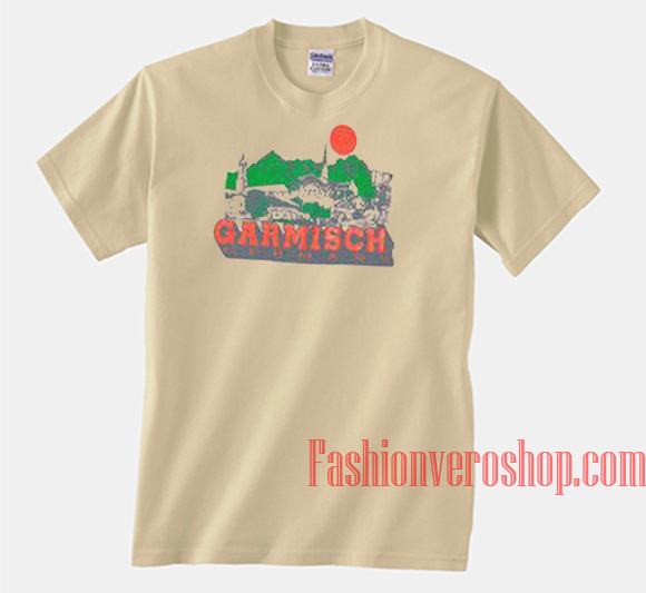 Vintage Garmisch Cream Unisex adult T shirt