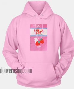 Strawberry Milk Printing Light Pink HOODIE - Unisex Adult Clothing