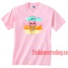 Skull Ice Cream Light Pink Unisex adult T shirt