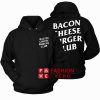 Bacon Cheese Burger Club HOODIE - Unisex Adult Clothing