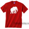 Banana Republic Elephant Red Unisex adult T shirt