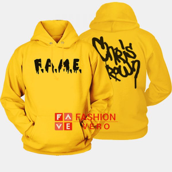 Chris Brown Fame Gold Yellow HOODIE - Unisex Adult Clothing