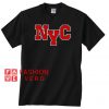 NYC Red Logo Unisex adult T shirt