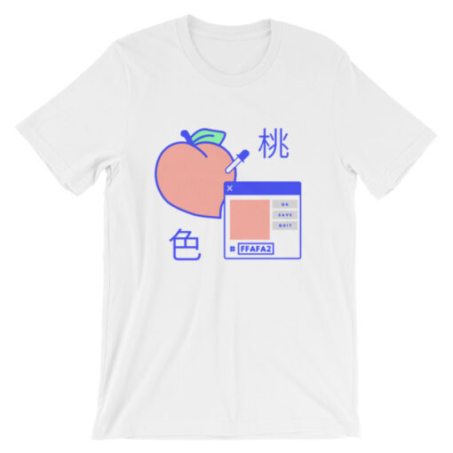 Peach Ok Save Quit Japanese Unisex adult T shirt