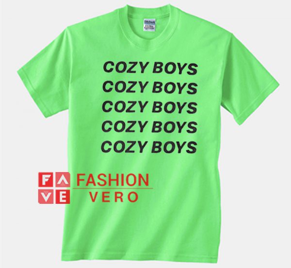 Cozy Boys Light Green Unisex adult T shirt