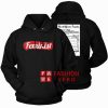 Feminist Nutrition Facts HOODIE - Unisex Adult Clothing