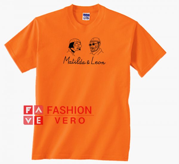 Matilda And Leon Orange Unisex adult T shirt