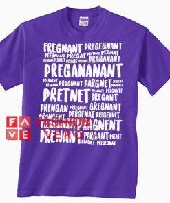 Pregananant Purple Unisex adult T shirt