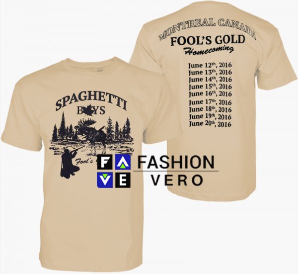 Spaghetti Boys Cream Unisex adult T shirt