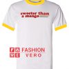 Sweeter Than a Mango Ringer Unisex adult T shirt