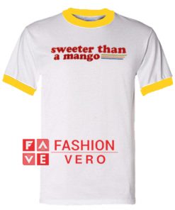 Sweeter Than a Mango Ringer Unisex adult T shirt