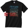 70 Years Old Birthday Vintage 840 Months Unisex adult T shirt