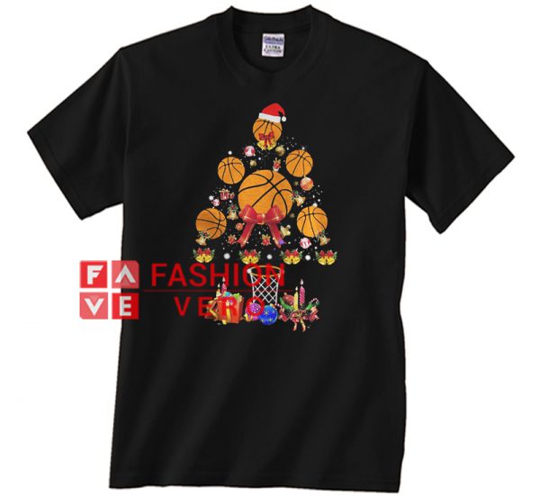 Basketball Christmas Tree Unisex adult T shirt