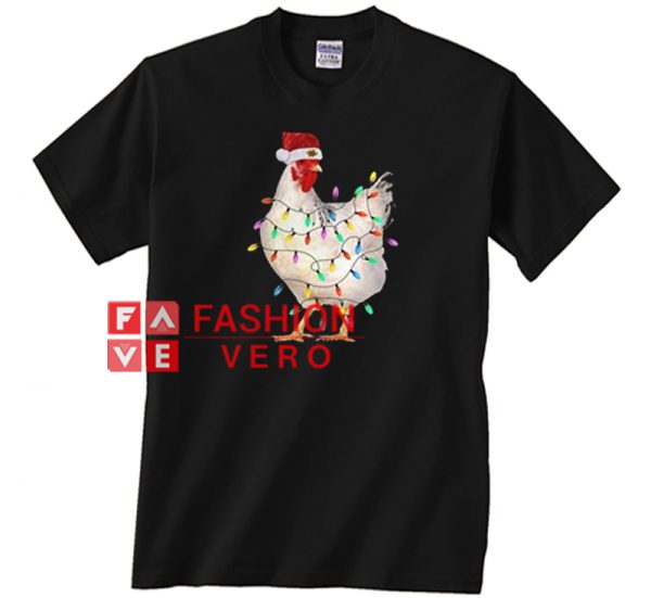 Chicken With Christmas Lights Unisex adult T shirt