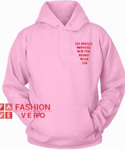 City Graphic Light Pink HOODIE - Unisex Adult Clothing
