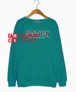 Coastal Carolina University Turquoise Color Sweatshirt