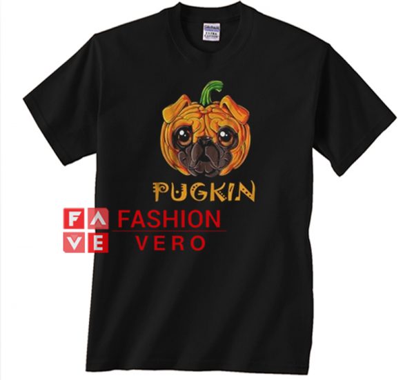 Pugkin Pug Pumpkin Halloween Unisex adult T shirt